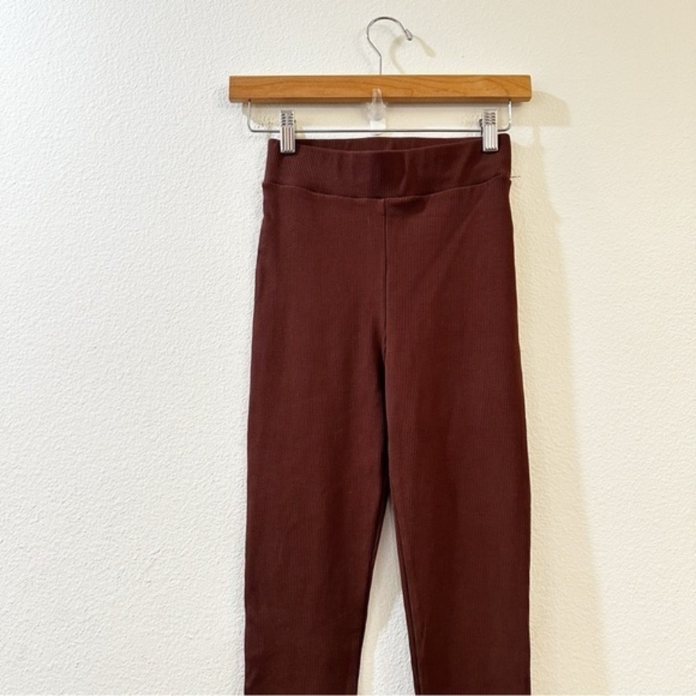 Naked Wardrobe Women's Snatched & Slit High Waist Leggings Size S Chocolate - Picture 3 of 9